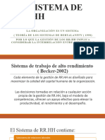 El Sistema de RR - HH y Los Subsistemas Que Lo Componen