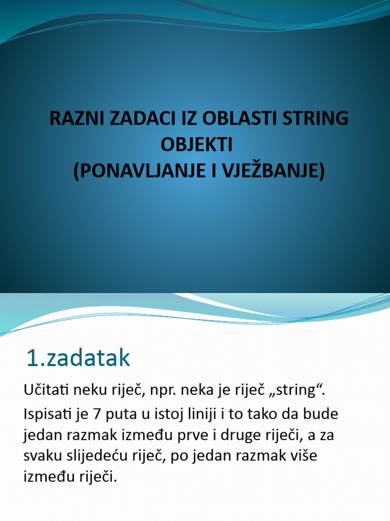 ZadaciString Objekti PDF
