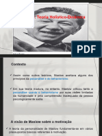 AULA 11 - Maslow Teoria Holístico-Dinâmica