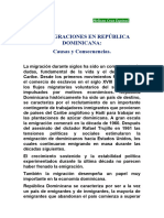 Las Migraciones en República Dominicana