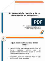 Estado de La Justicia y Democracia en Venezuela