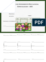 Diario de Classe Individual AEE - Amostra Gratis