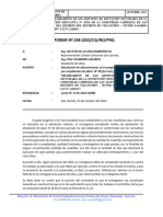 INFORME DE REMISION DE CRONOGRAMA ABSUELTO  POR AMPLIACION DE PLAZO n° 06 TERCERA PARCIAL