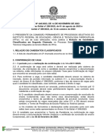 Edital Nº 446.2023 - PS 2024 Integrado - Edital de Lista de Classificados (2 Chamada)