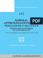 Nourdin I., Peccati G - Normal Approximations With Malliavin Calculus-Cambridge University Press