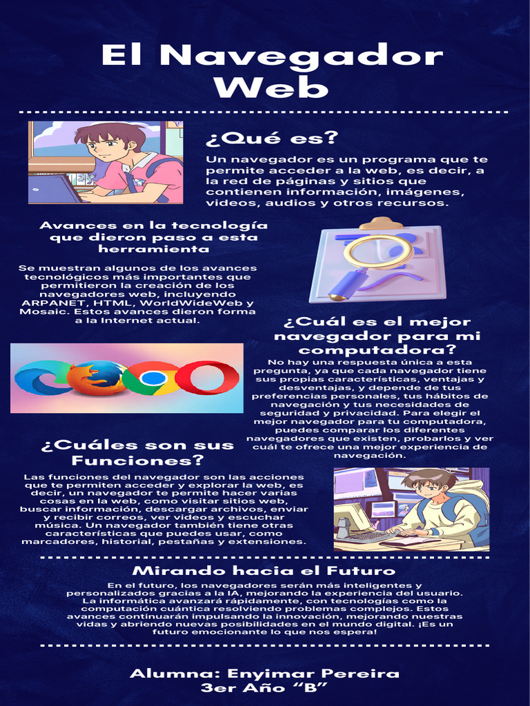 Infografía El Navegador. | PDF | Red mundial | Internet y web