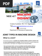 Module 3 - Joint Types in Machine Design