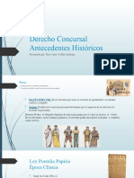 Derecho Concursal - Antecedentes Historicos - Trabajo Final