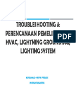 Troubleshooting & Perencanaan Pemeliharaan HVAC, Lightning Grounding, Lighting System