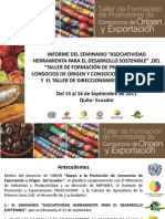 Programa Ecuatoriano de Consorcios Con El Apoyo de La Onudi