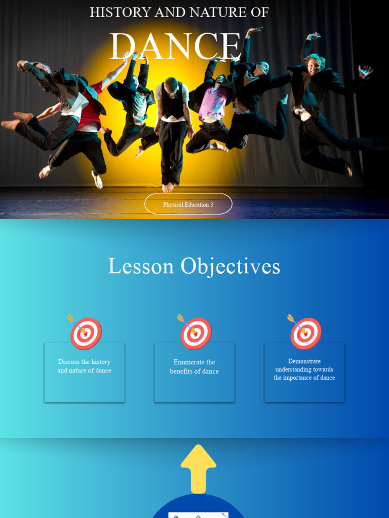 Lesson 1 History and Nature of Dance PDF Dances Entertainment