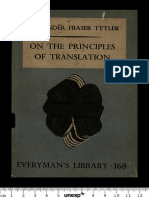 Essay On The Principles of Translation
