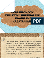 Ge 9 Jose Rizal and Philippine Nationalism Bayani and
