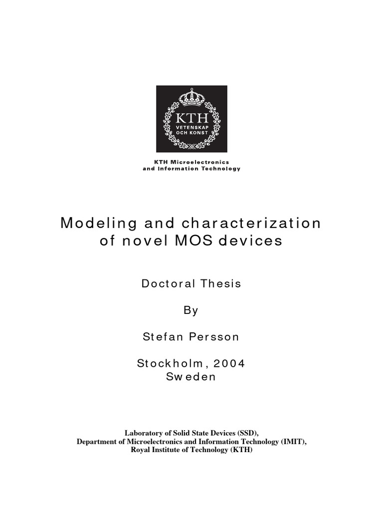 FULLTEXT01 | PDF | Mosfet | Field Effect Transistor