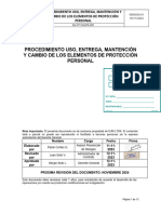 14.-Proc. 01 - GG-PT-PGAPR-001 para Uso, Cambio, Mantención y Guardado de Los E.P.P