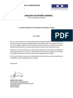 Comunicado de Interes General Cierre Calzada