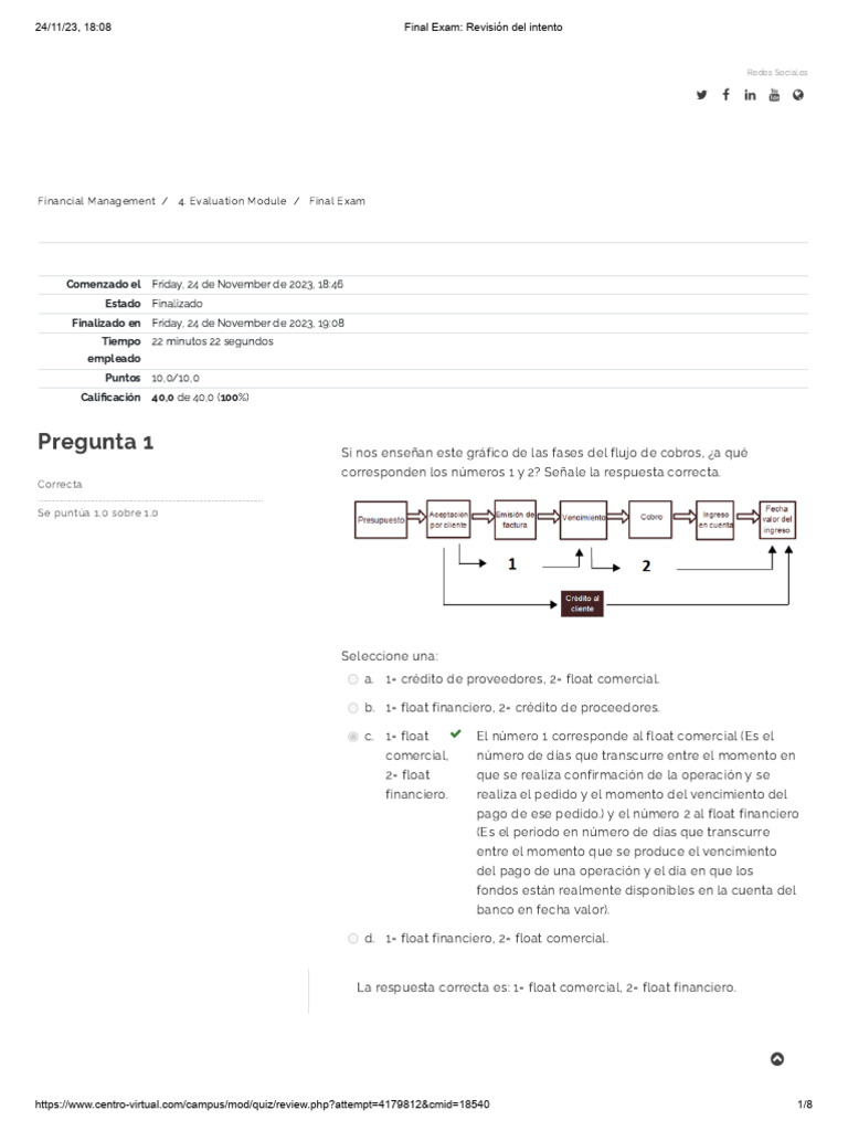 Final Exam Financial Management PDF Bolsa Crédito