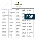 SPELLING LIST 23-24 5TH GRADE INTERNAL COMPETITION - PDF