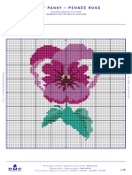 Pink Pansy in DMC PAT0647 Downloadable PDF - 2