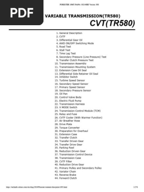 Forester 19myty Pubno - G8240be Version - 008 | PDF | Gear