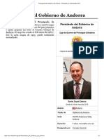 Presidente Del Gobierno de Andorra - Wikipedia, La Enciclopedia Libre