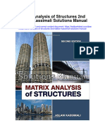 Matrix Analysis of Structures 2nd Edition Kassimali Solutions Manual