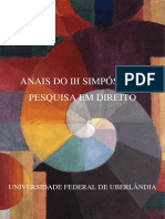 Anais - III Simpósio de Pesquisa em Direito Da UFU