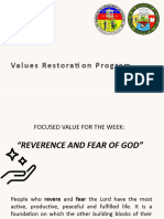 VRP Reverence and Fear of God