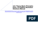 Microeconomic Theory Basic Principles and Extensions 11th Edition Nicholson Solutions Manual