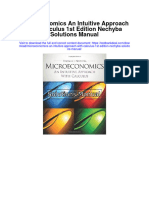 Microeconomics An Intuitive Approach With Calculus 1st Edition Nechyba Solutions Manual