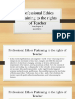 Professional Ethics Pertaining To The Rights of Teacher (YASAY, EUGENE G.)