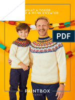 What A Yoker Free Sweater Knitting Pattern For Boys and Men in Paintbox Yarns Wool Mix Aran by Paintbox Yarns 2