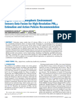 Digital Twin of Atmospheric Environment Sensory Data Fusion For High-Resolution PM2.5 Estimation and Action Policies Recommendation