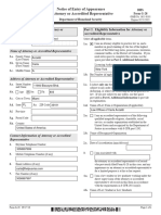 Notice of Entry of Appearance As Attorney or Accredited Representative