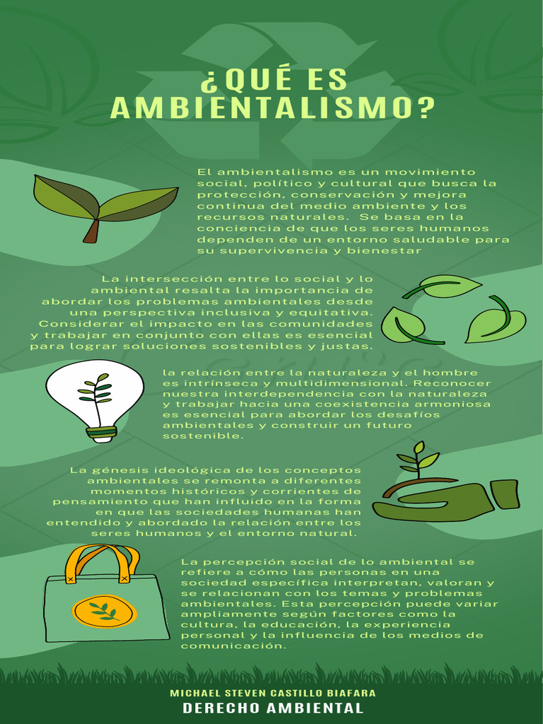 Definición y Concepto de Ambientalismo | PDF