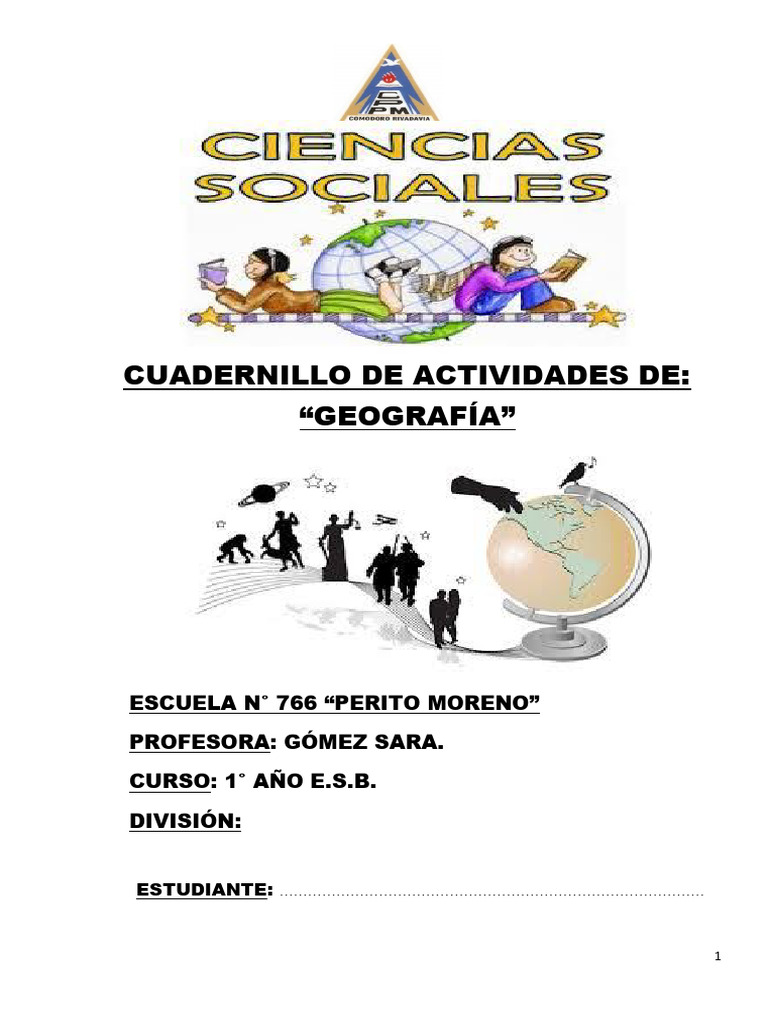 Cuadernillo de Actividades de Geografía Actualizado | PDF | Clima ...