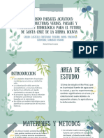 Plantando Paisajes Acuáticos Infraestructuras Verdes, Paisaje y Modelación Hidrológica para El Futuro de Santa Cruz de La Sierra, Bolivia