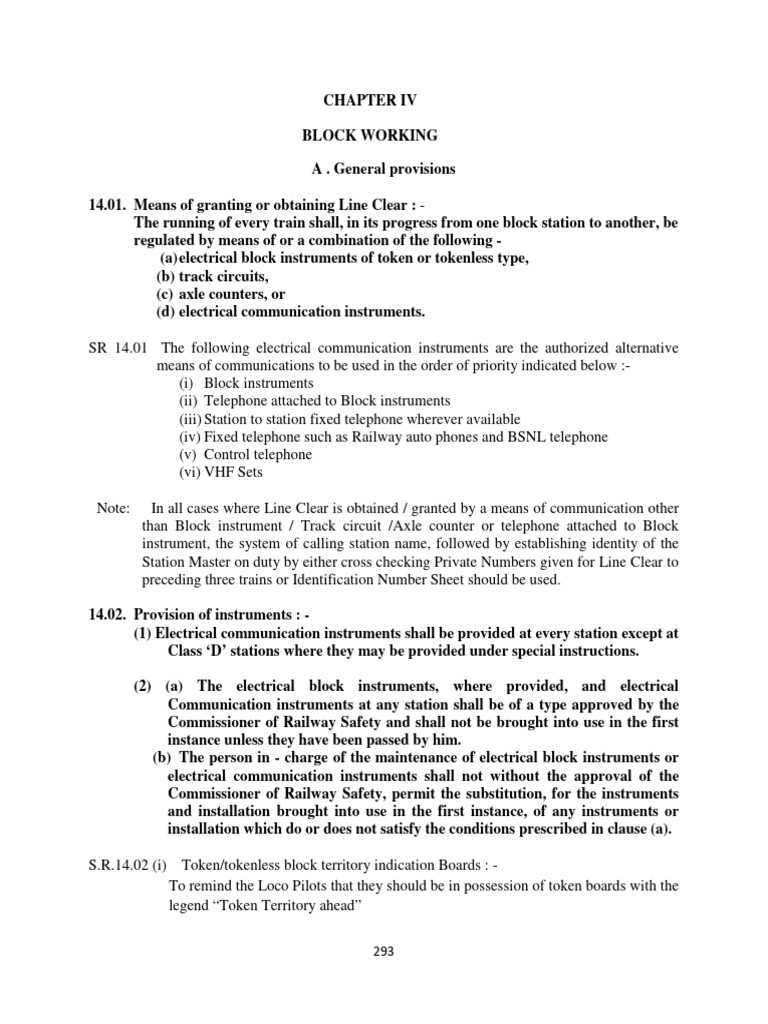 1608634538669-14-CHAPTER - XIV - Block Working | PDF | Telephone | Rail ...