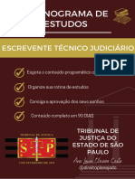 Cronograma Escrevente Tecnico Judiciario TJSP 2023