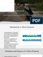 Purpose of Thesis Proposal