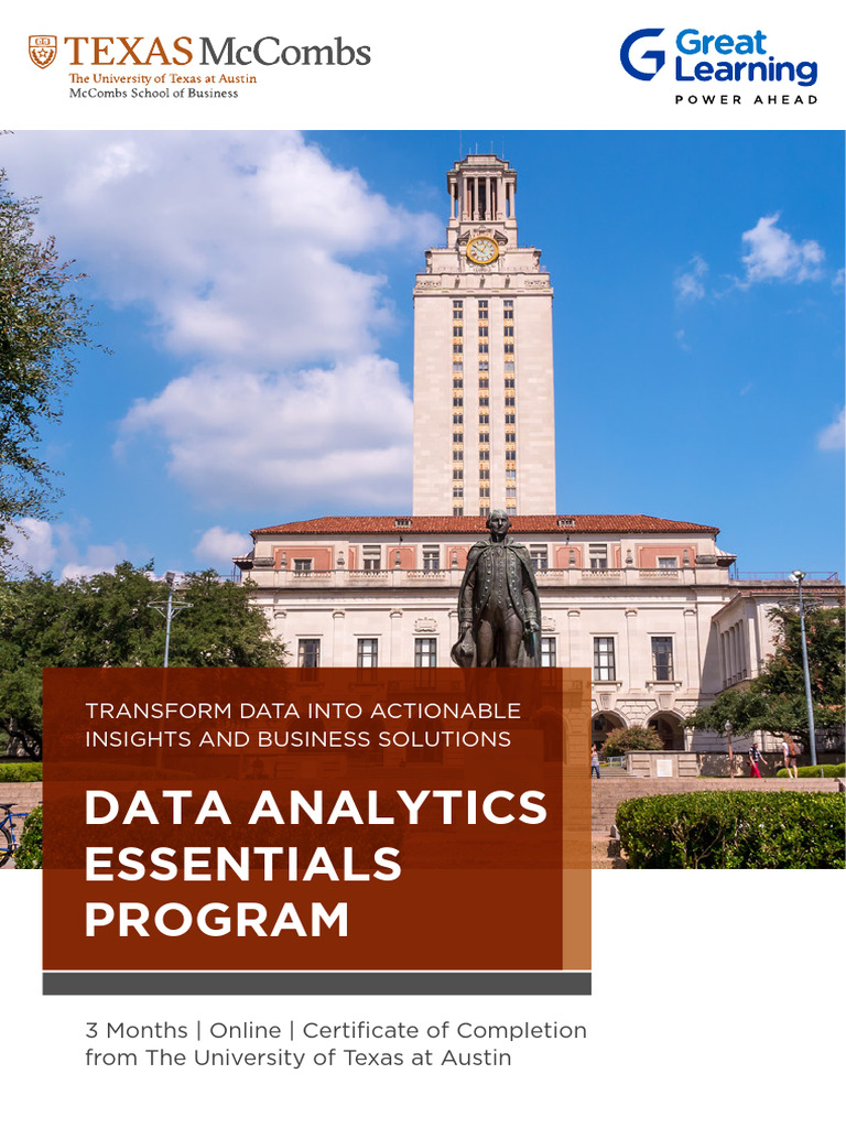 Data Analytics Essentials Online Course | PDF | Data Analysis | Analytics
