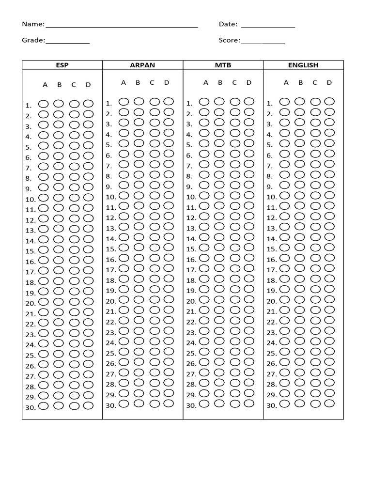 Answer Sheet GRADE 3 | PDF | Chess Theory | Chess