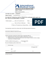 Vacation Leave Advance Request Form - Thandekile C. Ncube