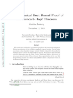 A Semiclassical Heat Kernel Proof of The Poincaré-Hopf Theorem