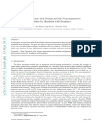 Dirac Operators With Torsion and The Noncommutative Residue For Manifolds With Boundary