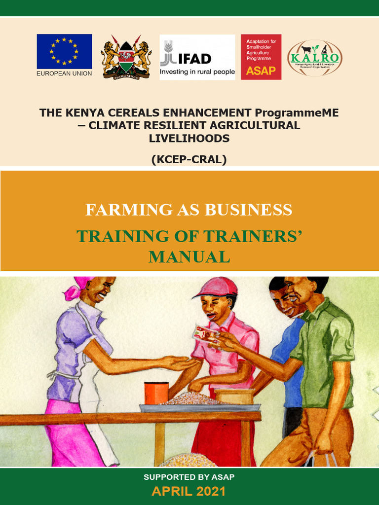KCEP-CRAL Farming Business Manual | PDF | Smallholding | Food Security