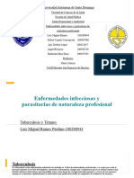 Enfermedades Infecciosas y Parasitarias de Naturaleza Profesional