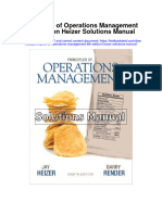 Principles of Operations Management 8th Edition Heizer Solutions Manual