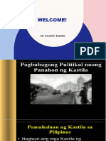 Pagbabagong Politika Sa Panahon NG Kastila