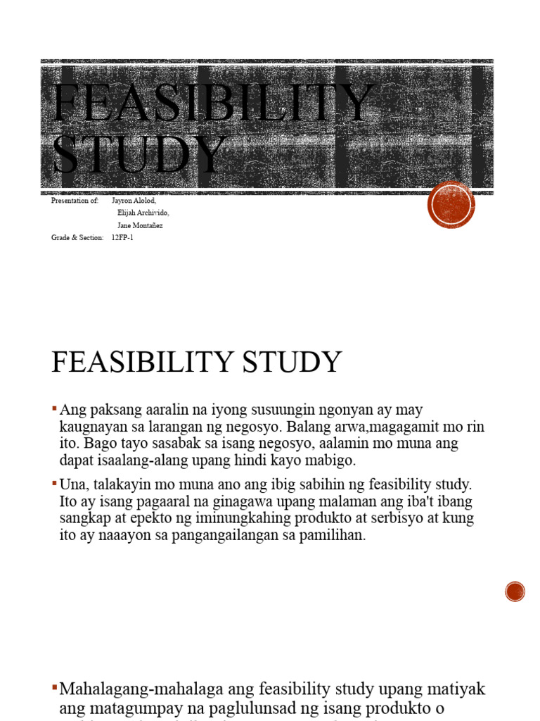 Feasibility Study | PDF